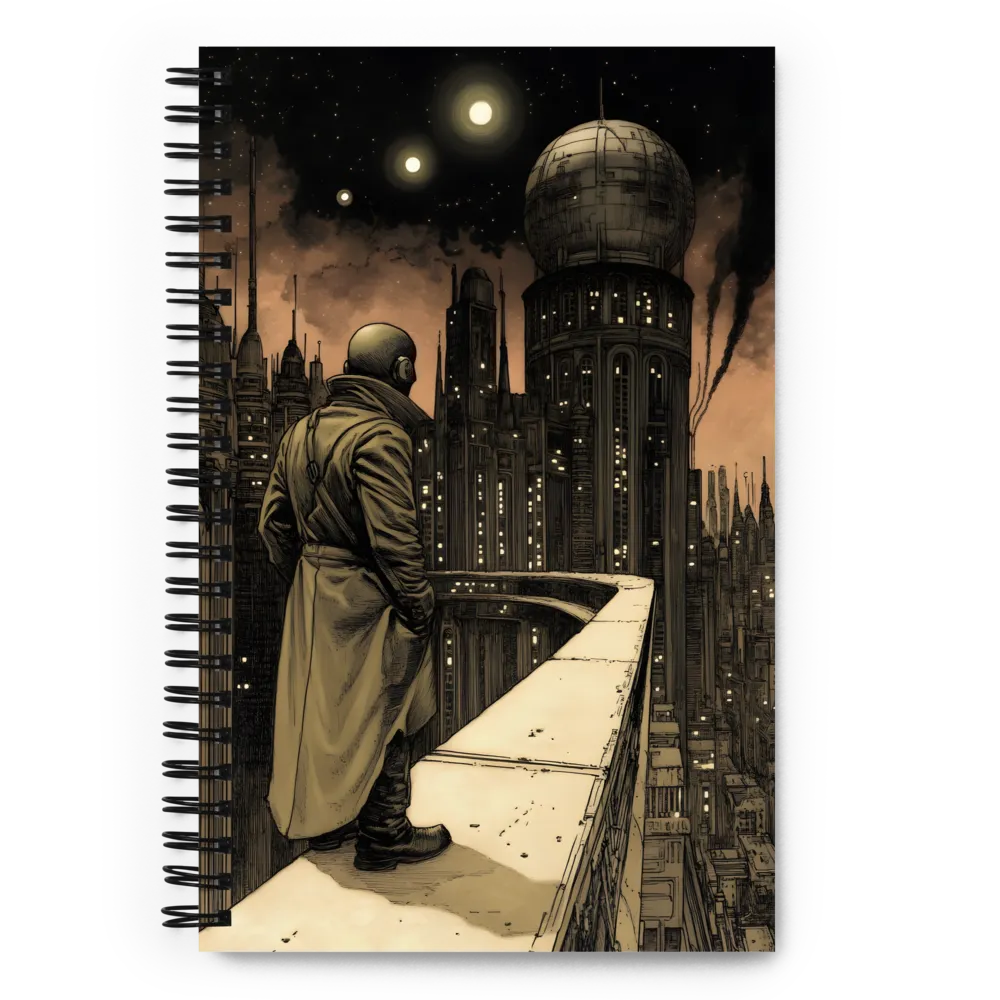 Overlooking Neo-Metropolis 
 Spiral Notebook | 140 pages