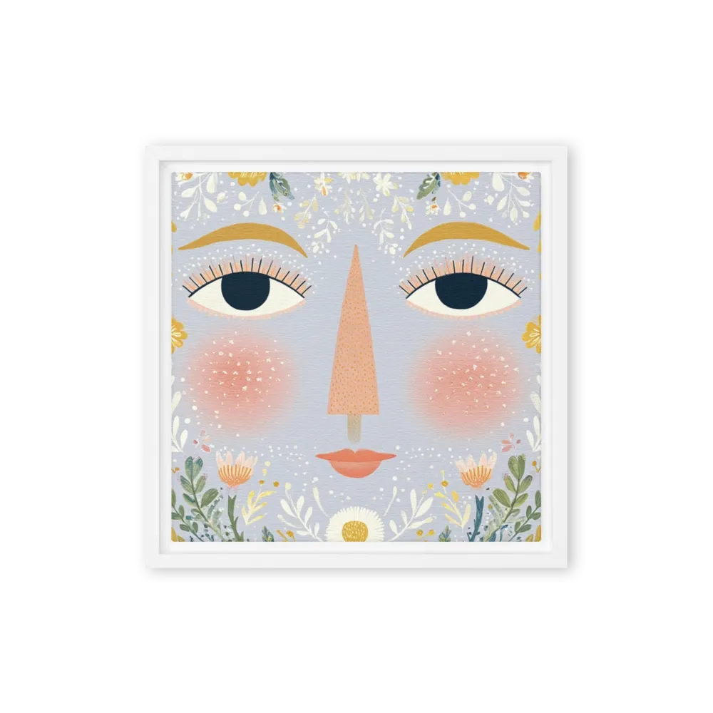 Botanical Face in Bloom | Art Print