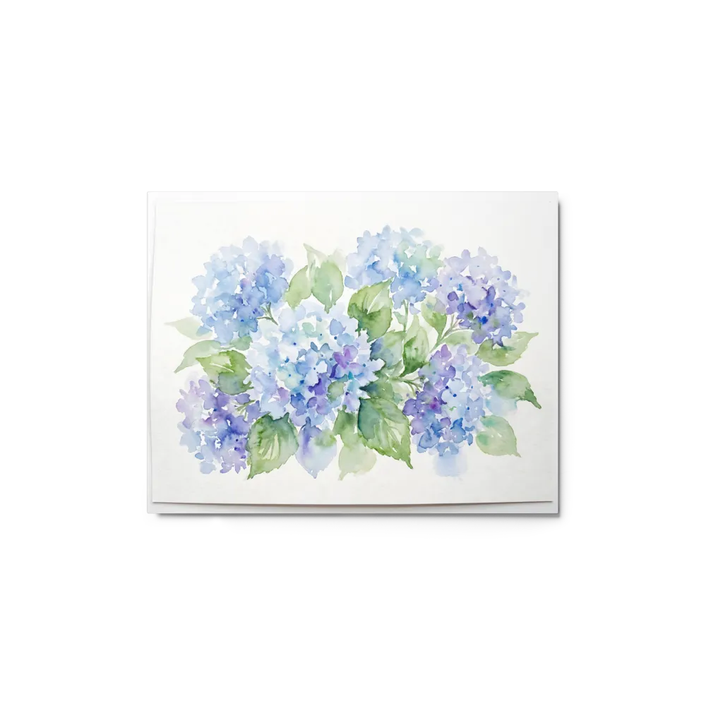 Blue Hydrangea Watercolor
