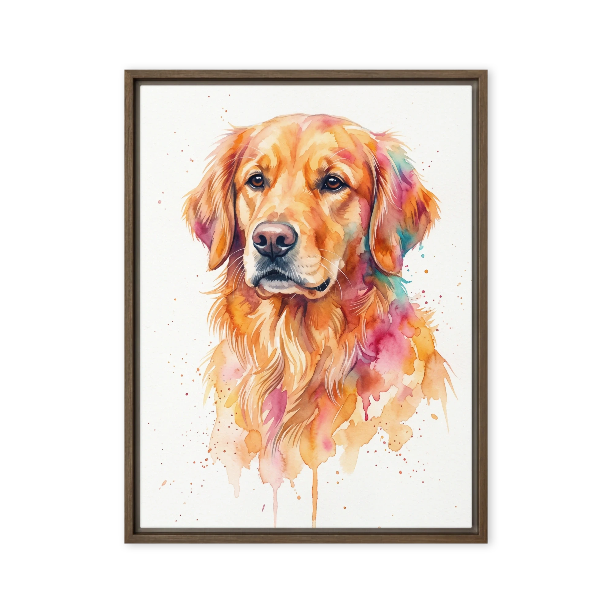 Pet Portrait — Splash Watercolor