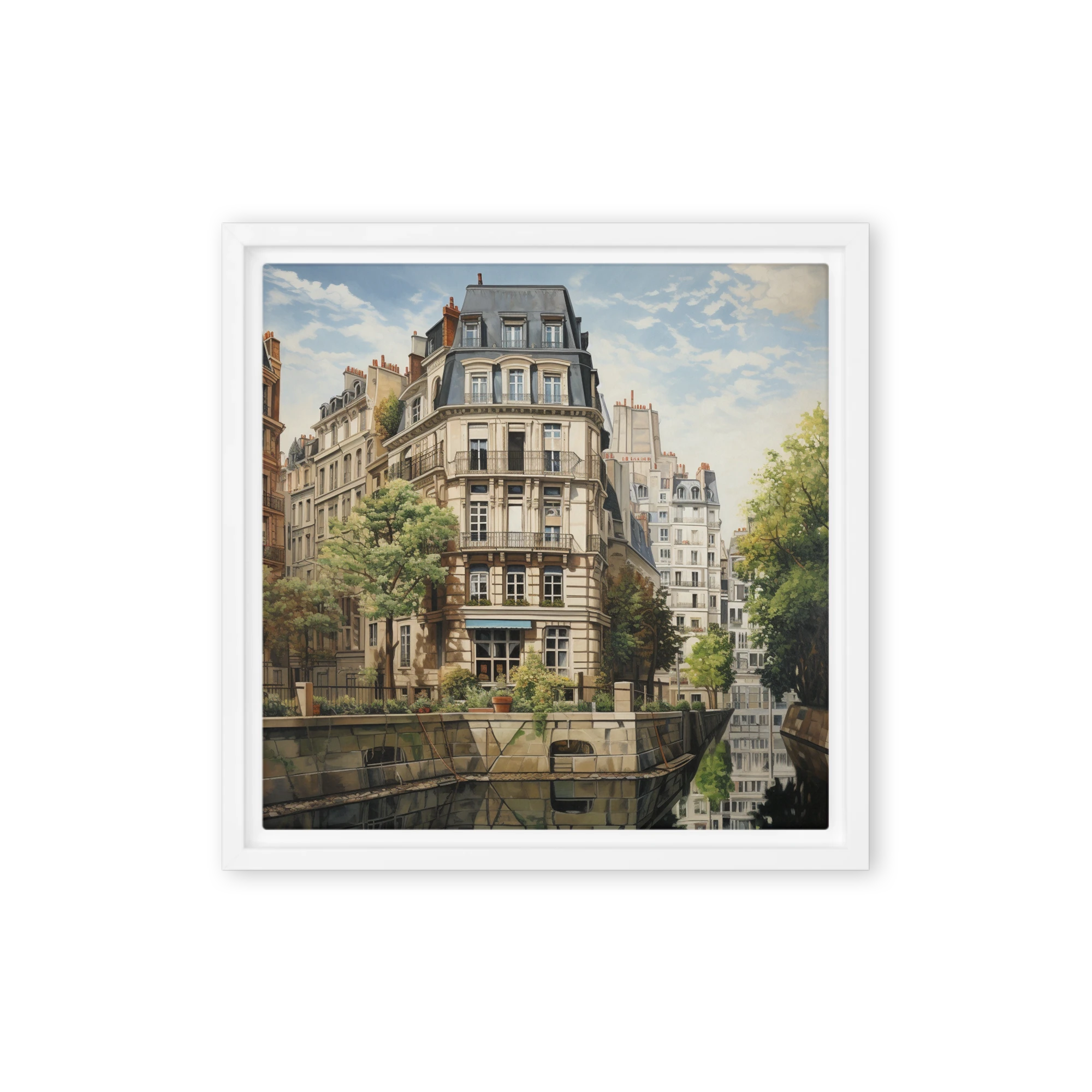 Parisian Canal Reflections | Art Print