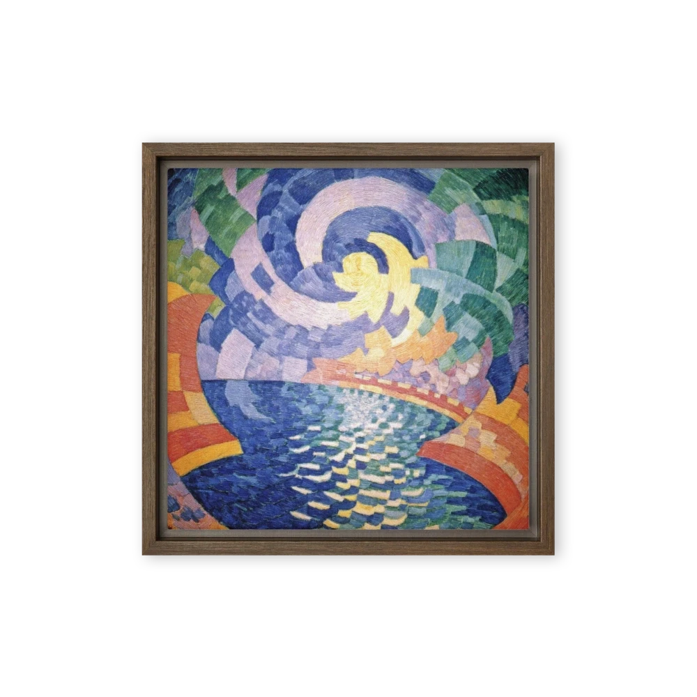 Swirling Sun Over Water