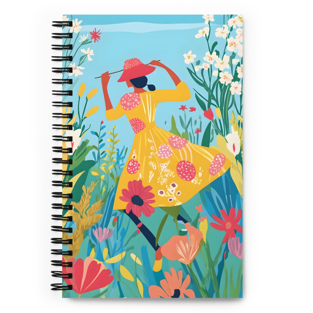 Painter in the Garden 
 Spiral Notebook | 140 pages