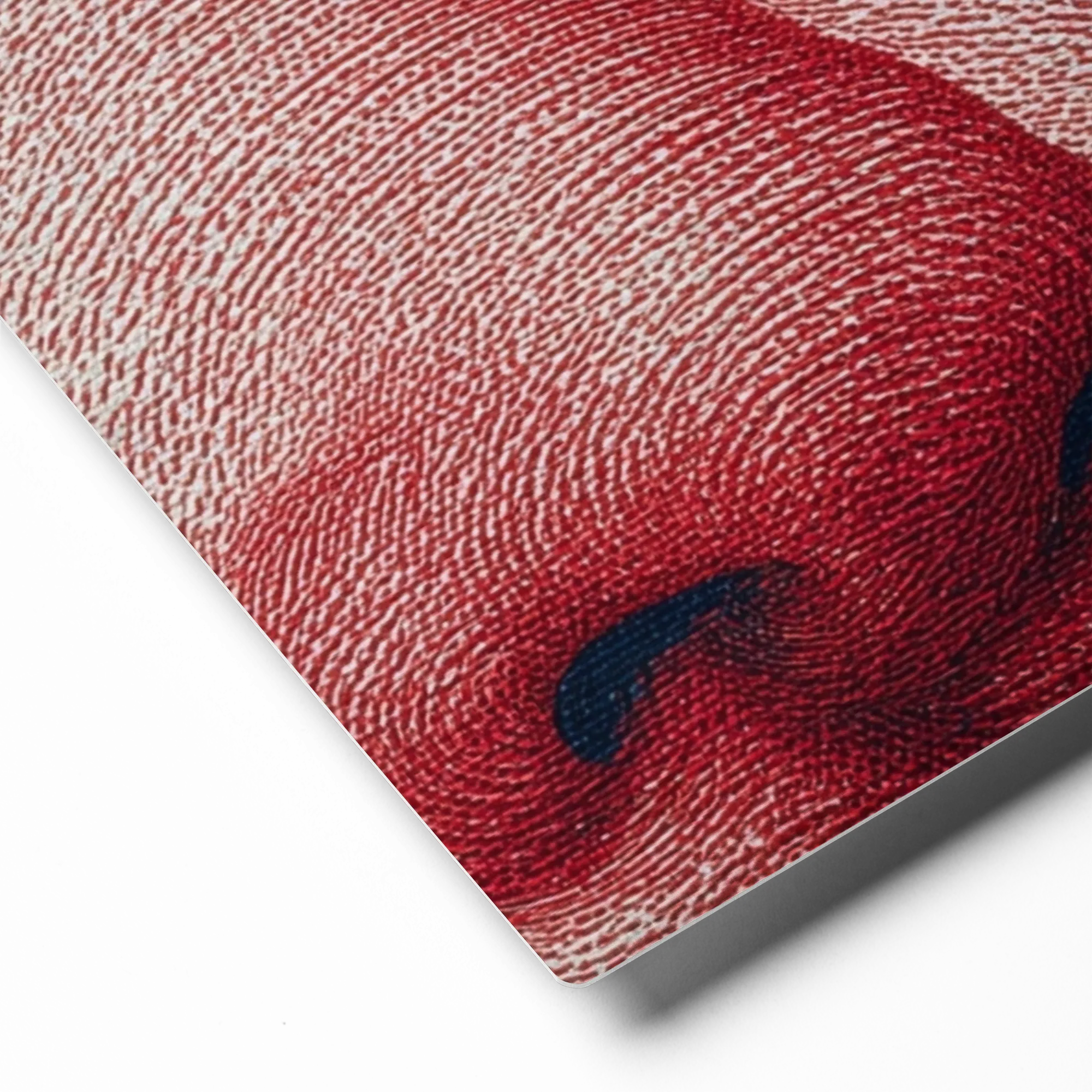Crimson Engraving Vision | Art Print