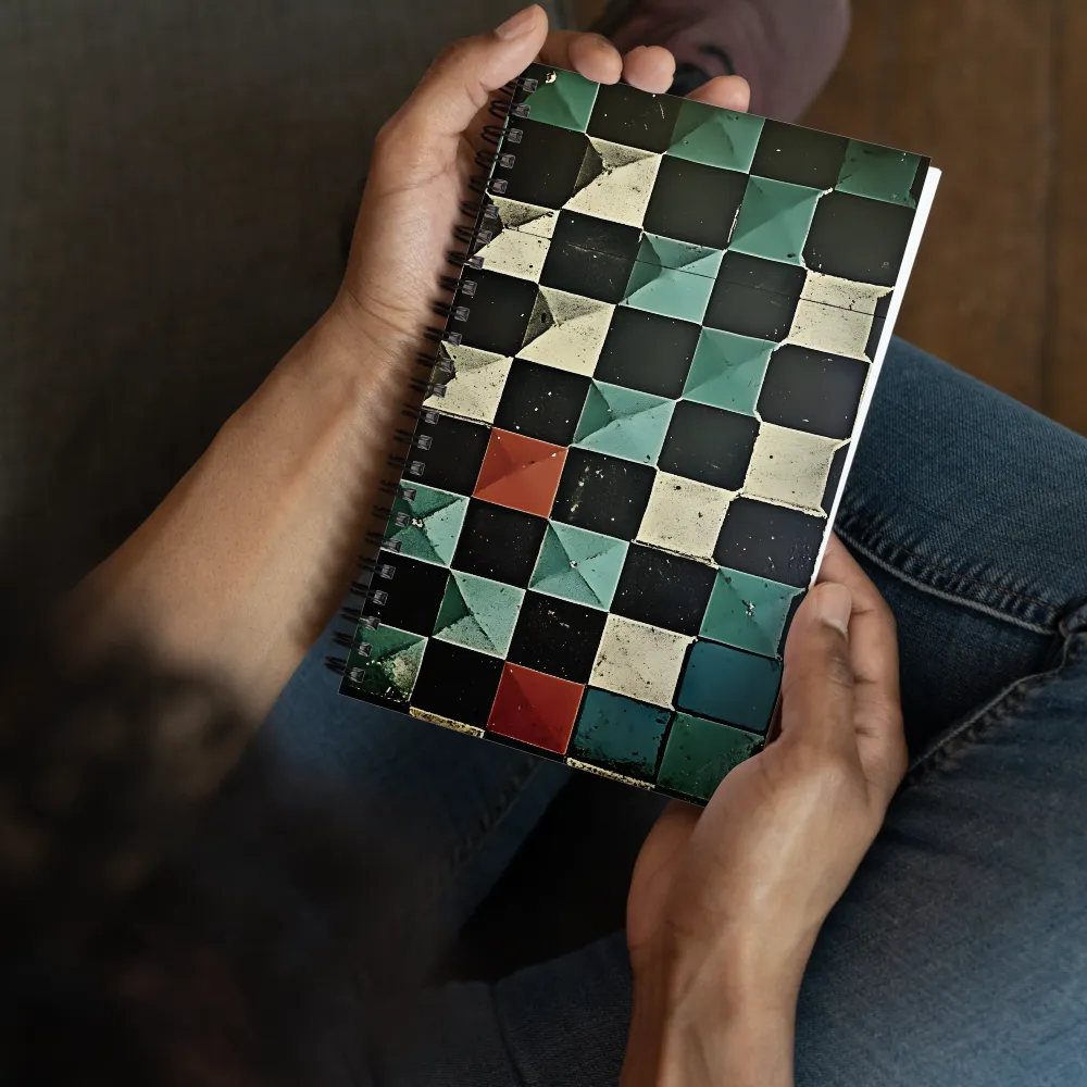 Pyramidal Tile Geometry 
 Spiral Notebook | 140 pages
