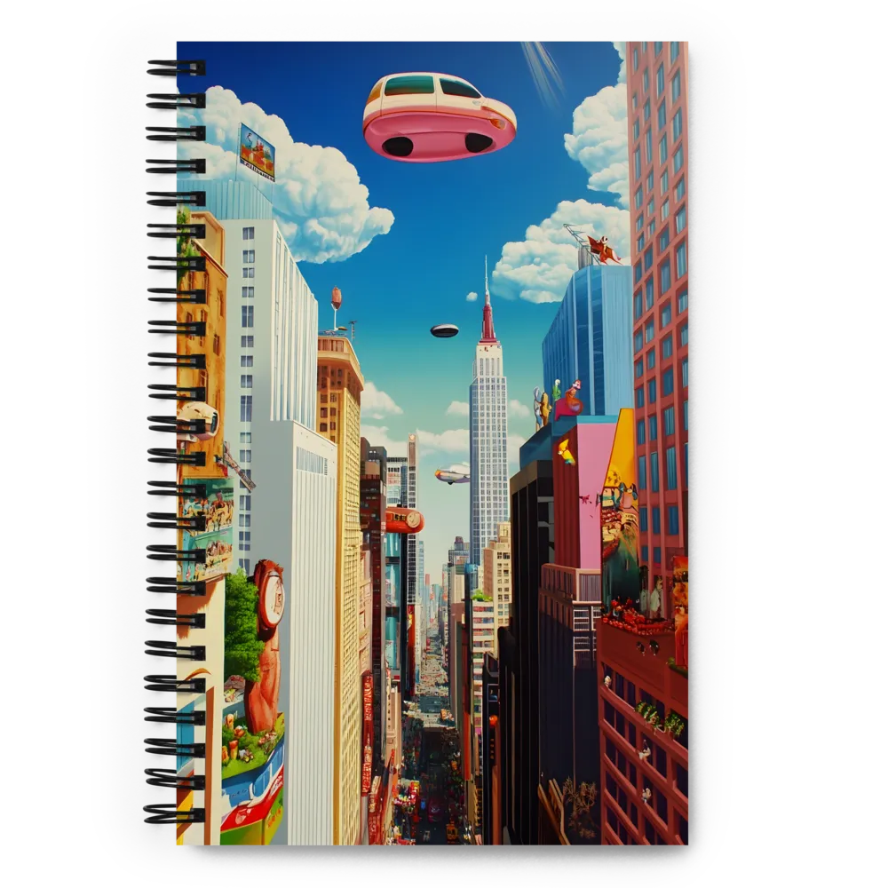 Future Metropolis Skyline 
 Spiral Notebook | 140 pages