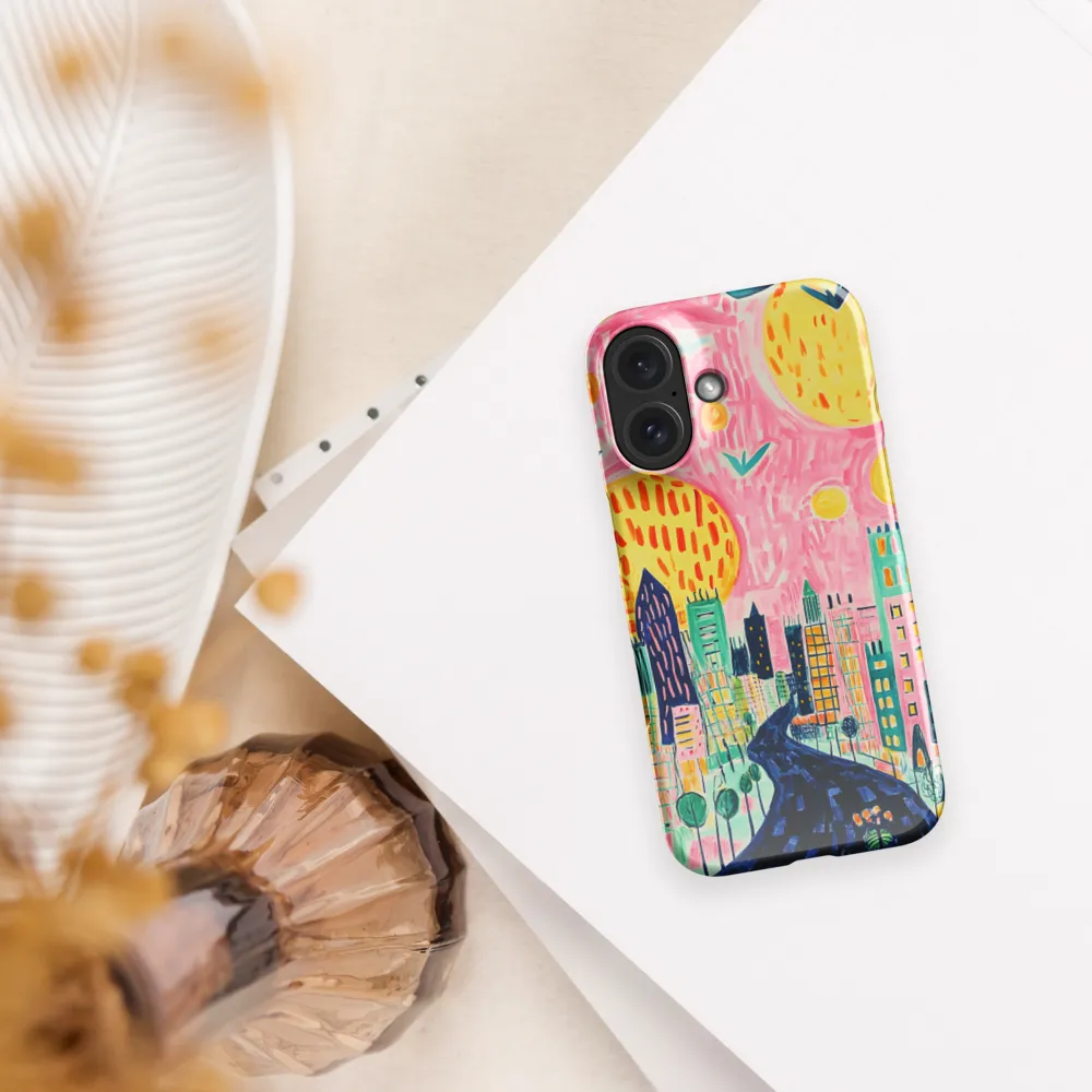 Vibrant Cityscape Odyssey 
 iPhone 15 Pro Max | Snap Case