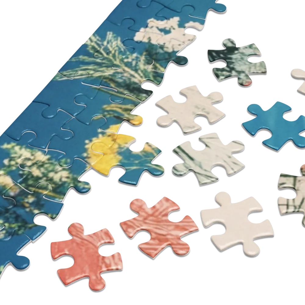 Serene Floral Portrait 
 Jigsaw Puzzle in Tin Box