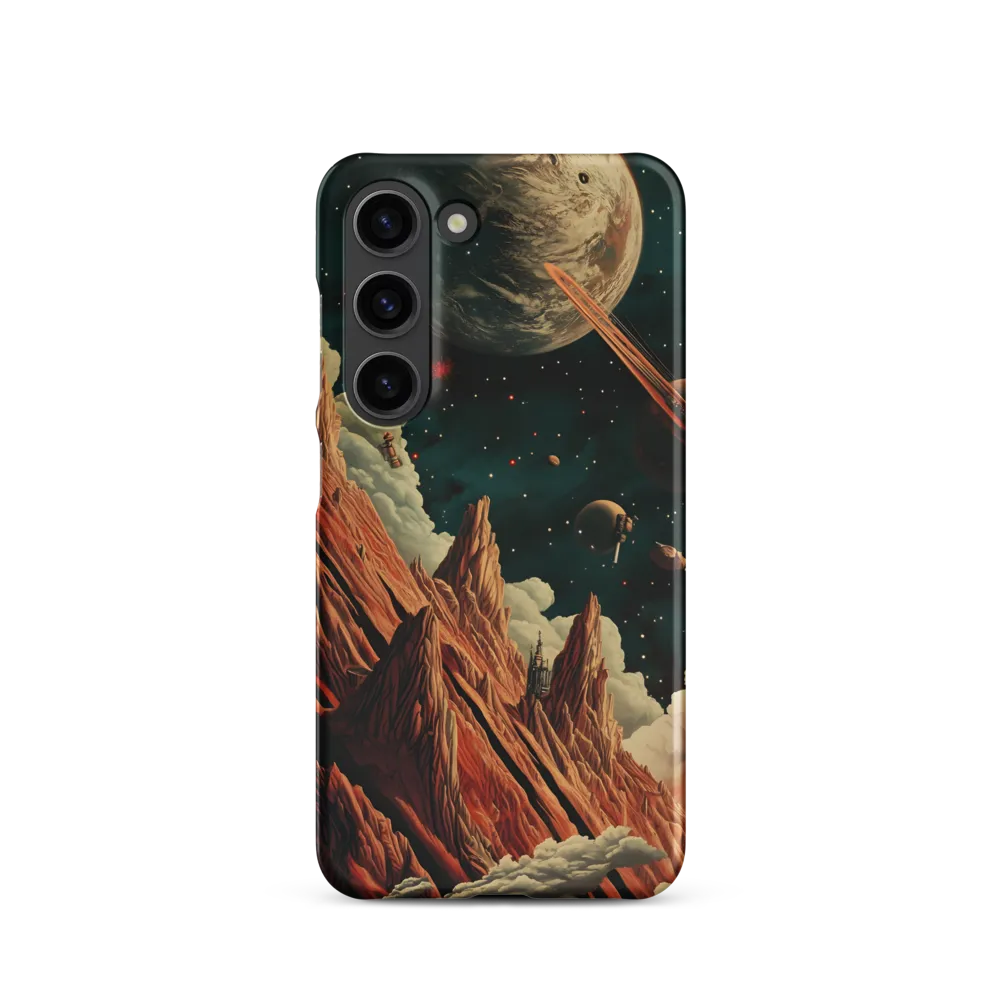 Surreal Space Landscape with Planets | Phone Case