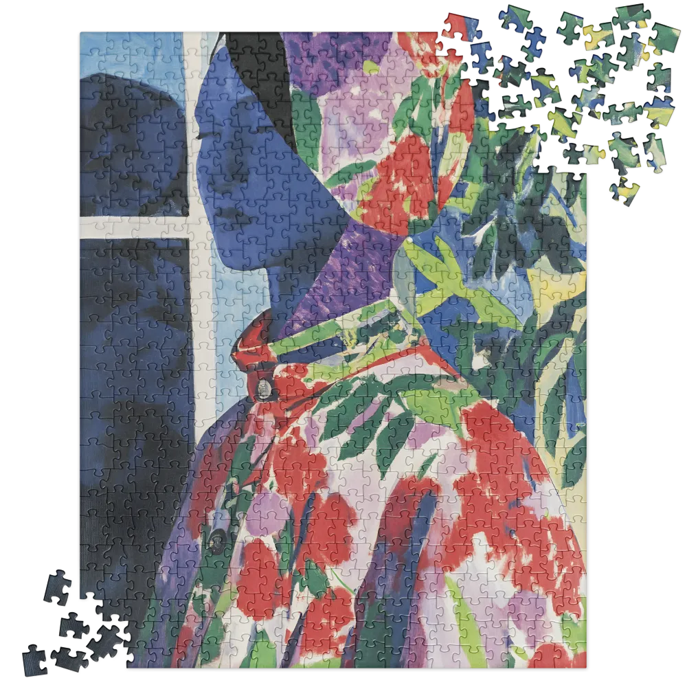 The Blue Portrait 
 Jigsaw Puzzle in Tin Box