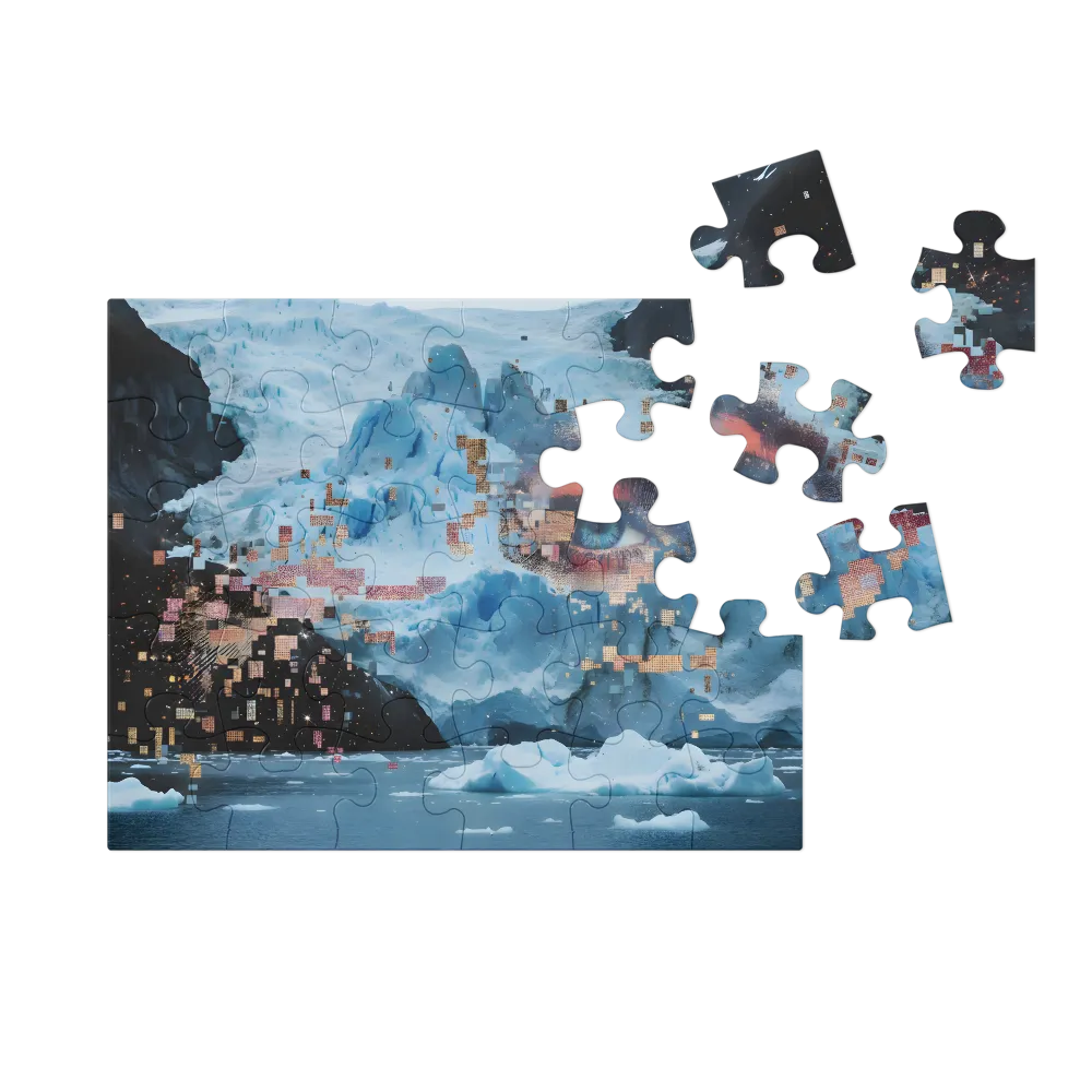 Melting Gaze of the Glacier 
 Jigsaw Puzzle in Tin Box
