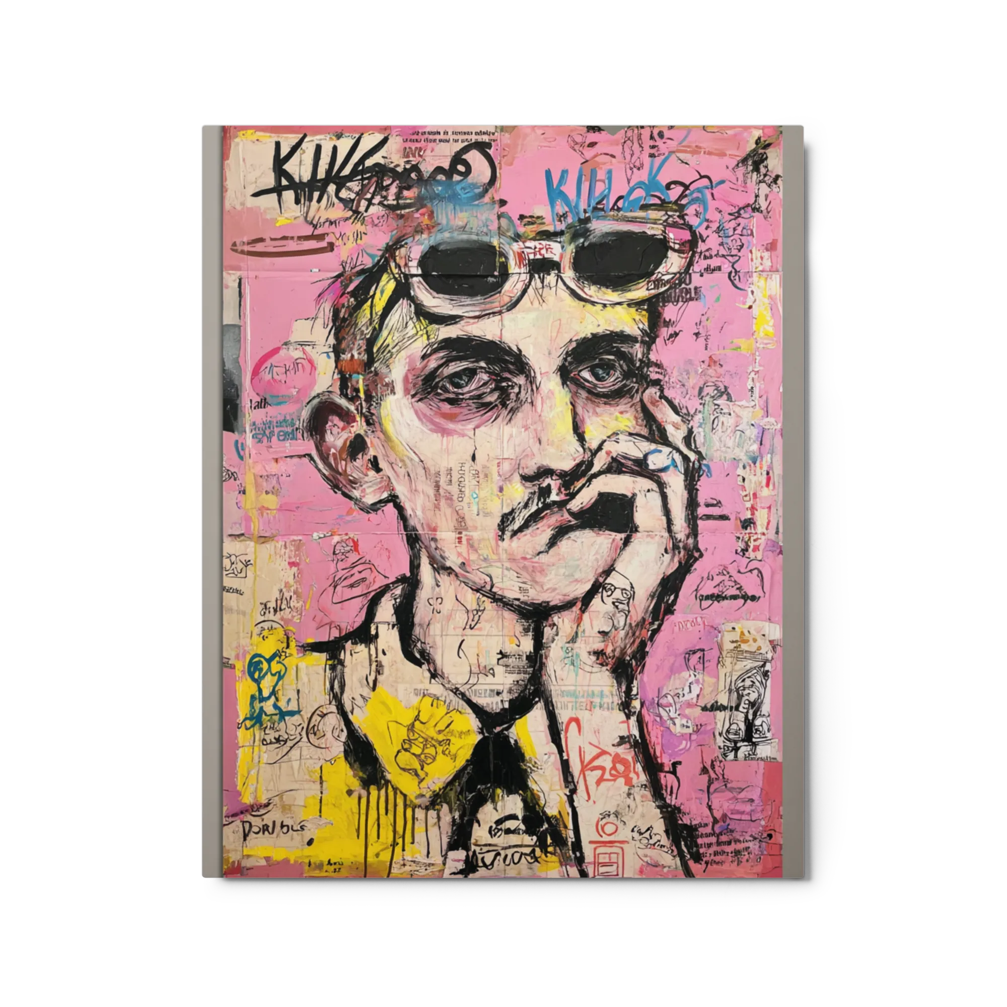 Urban Expression: Man in Graffiti