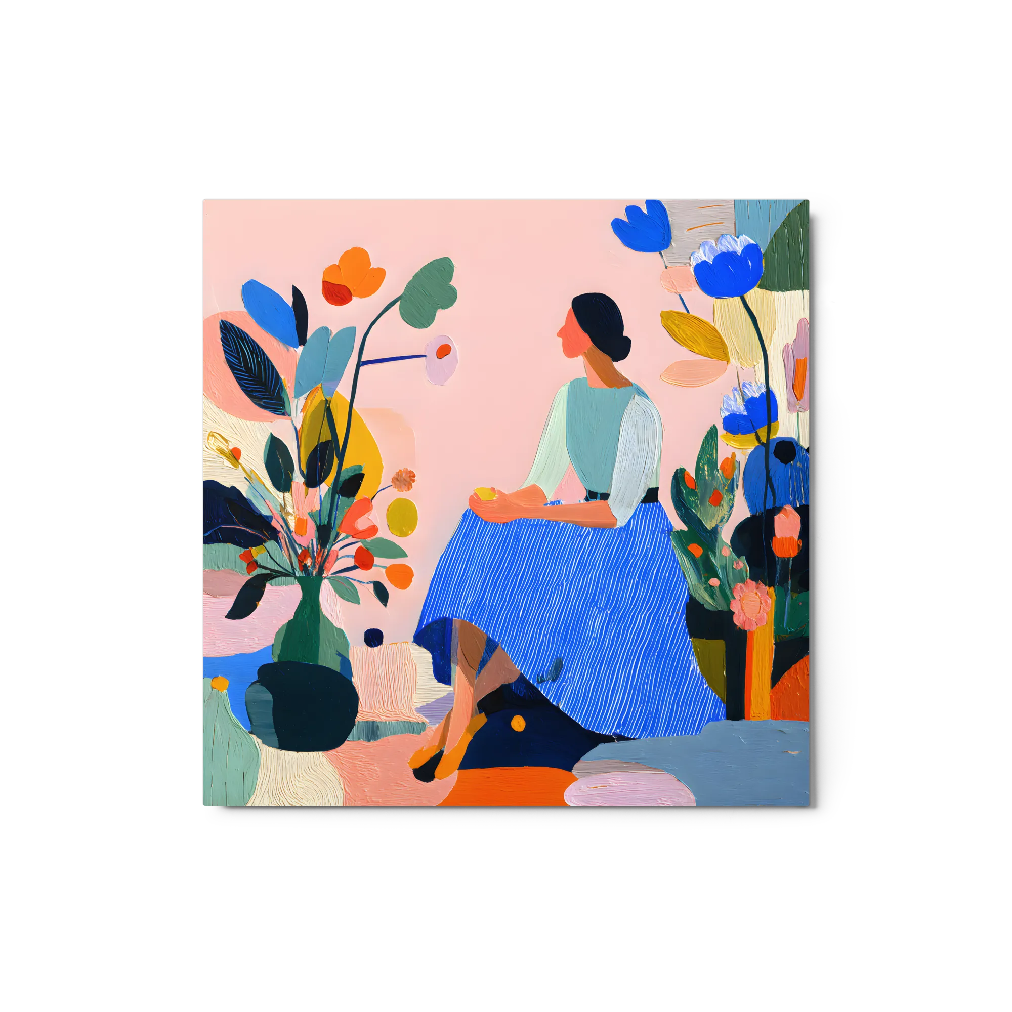 Donna nel Giardino Floreale