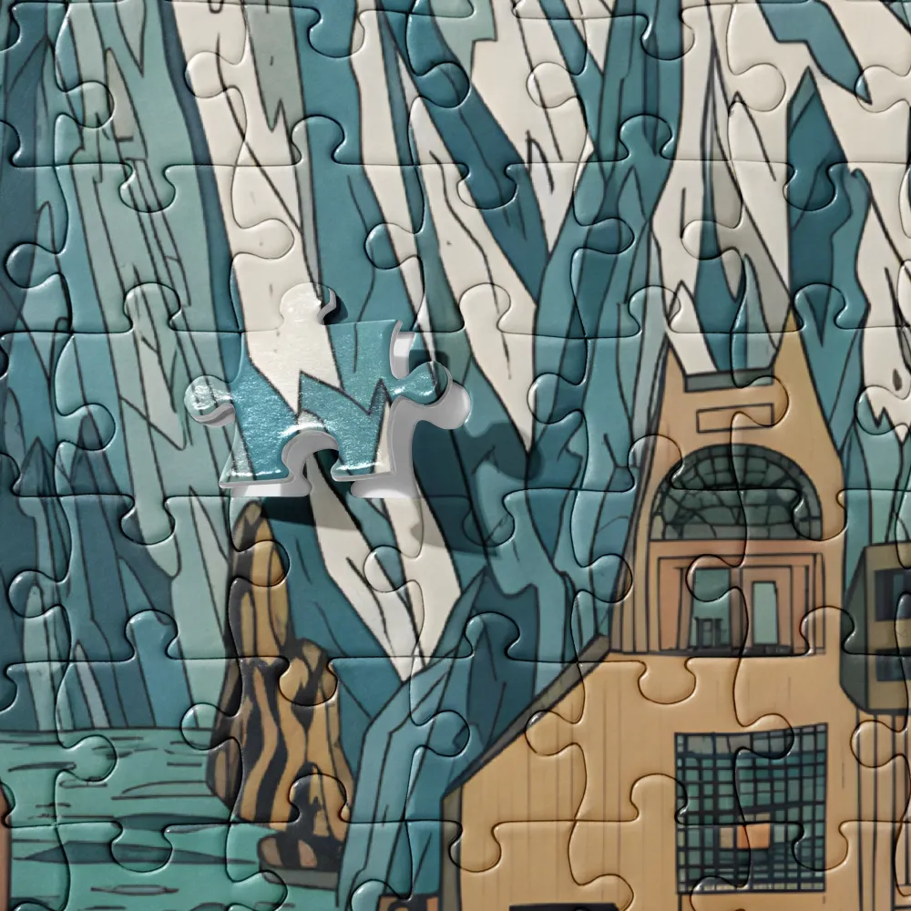 Glacial Cityscape 
 Jigsaw Puzzle