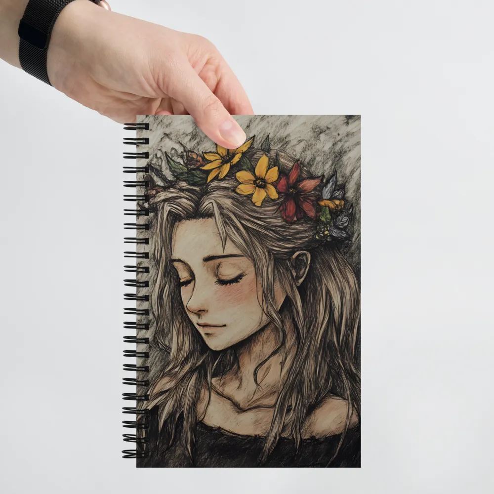 Floral Contemplation 
 Spiral Notebook | 140 pages