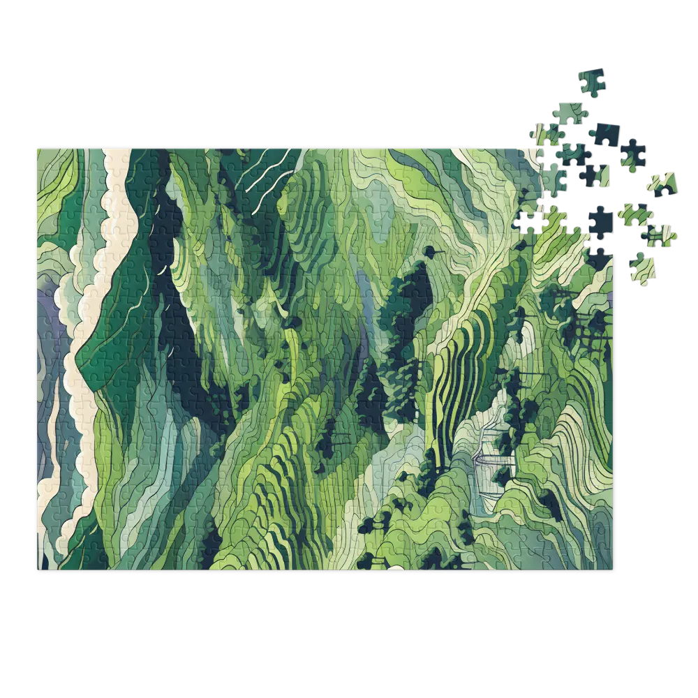 Stylized Green Landscape