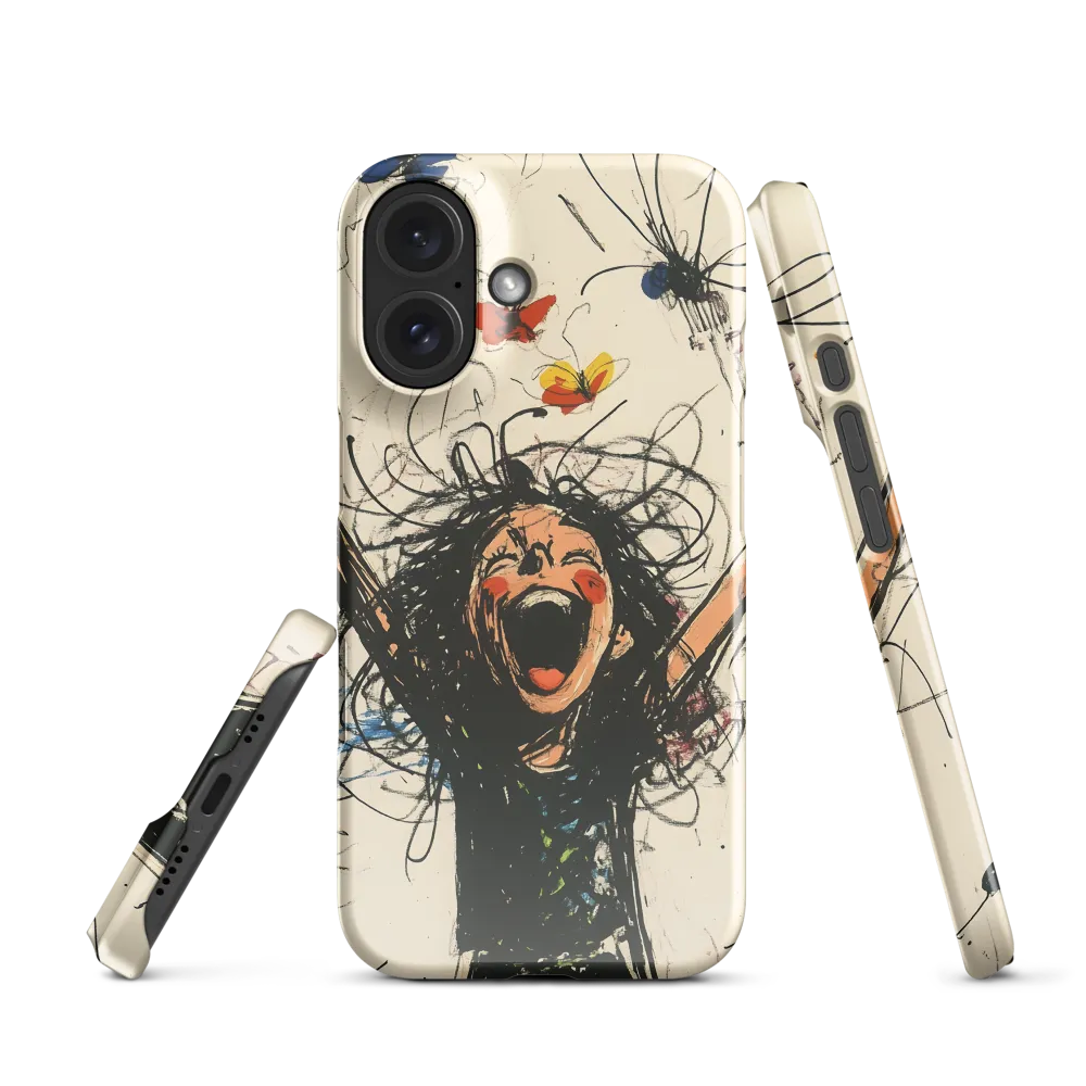 Exuberant Scream with Butterflies 
 iPhone 13 | Snap Case