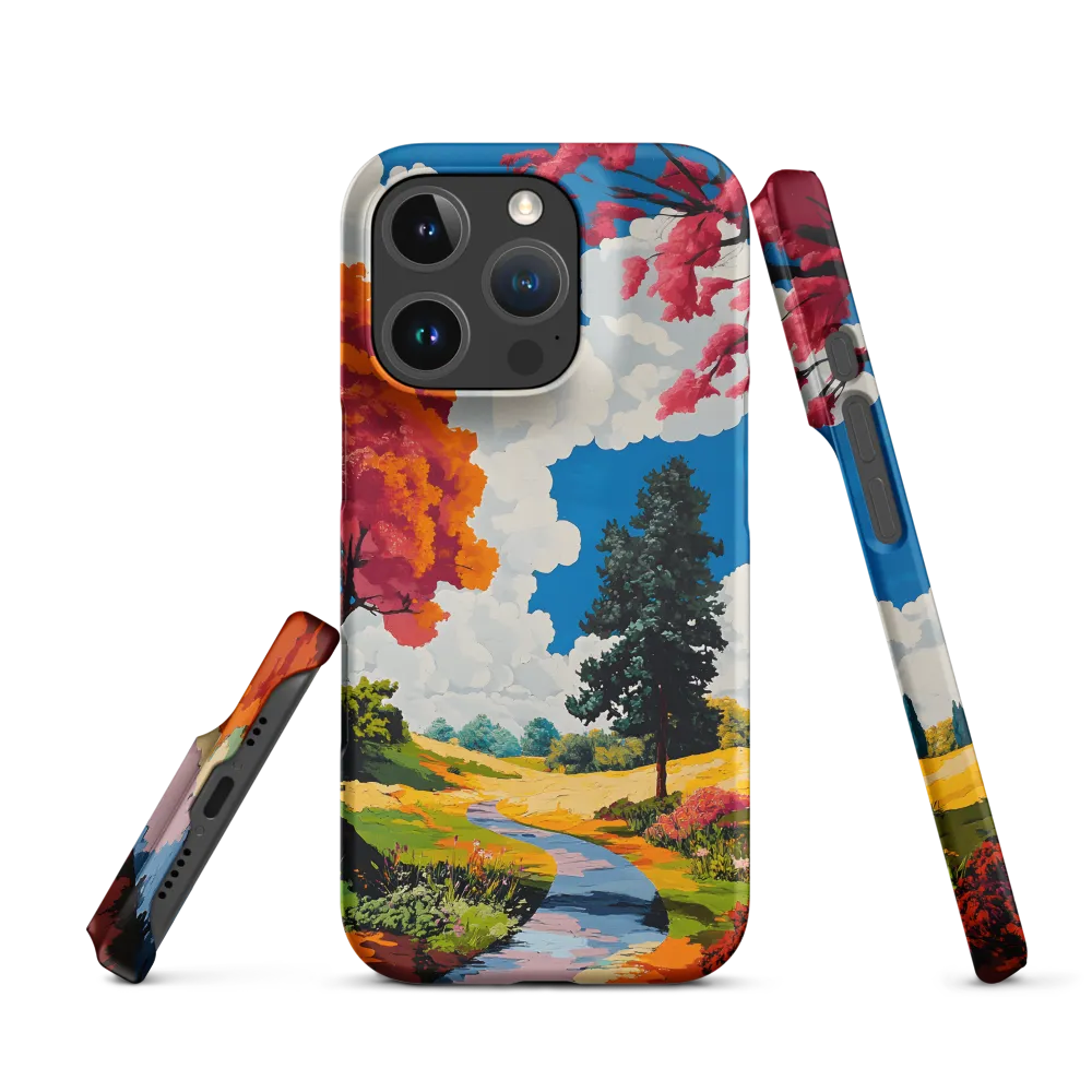 Impressionistic Landscape with River | Phone Case