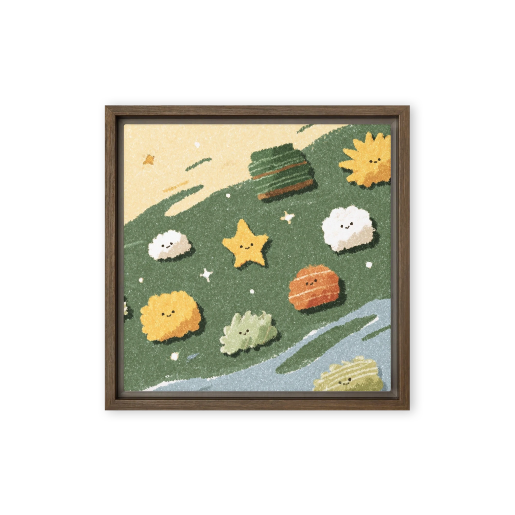 Smiling Stars and Clouds