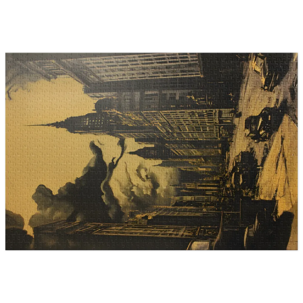 Metropolis Noir 
 Jigsaw Puzzle in Tin Box