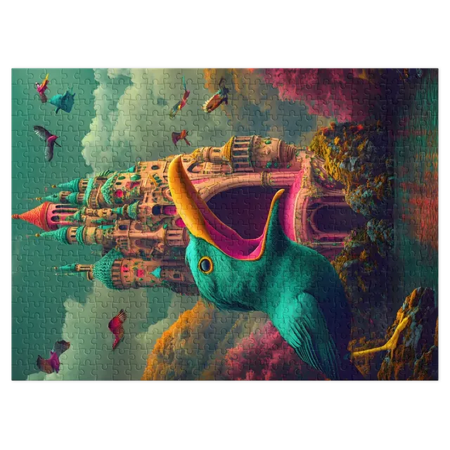 Surreal Castle and Bird | Jigsaw Puzzle (252/520 pieces)