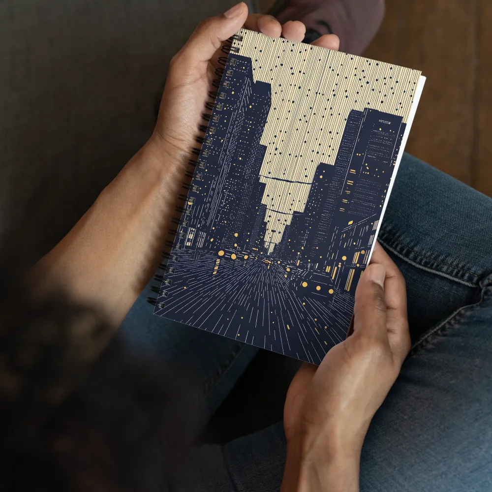 Midnight Urban Glow 
 Spiral Notebook | 140 pages