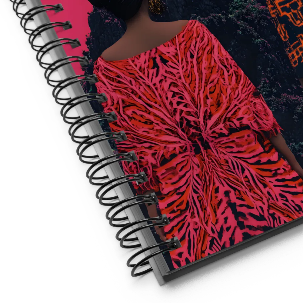 Afrofuturistic Mountain Ascent 
 Spiral Notebook | 140 pages
