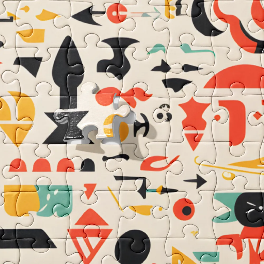 Dynamic Memphis Shapes 
 Jigsaw Puzzle