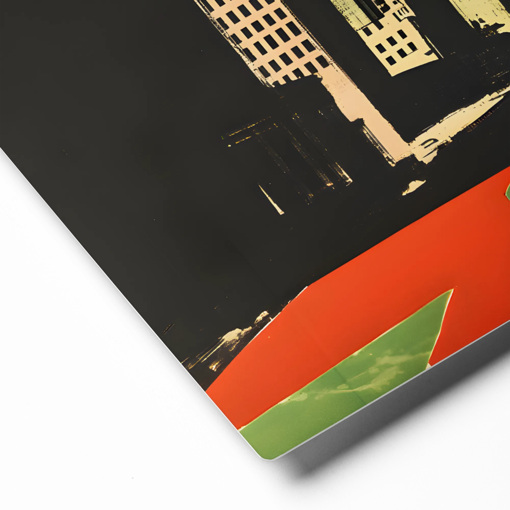 Urban Graphic Scene 
 Metal Print | 12″x 12″