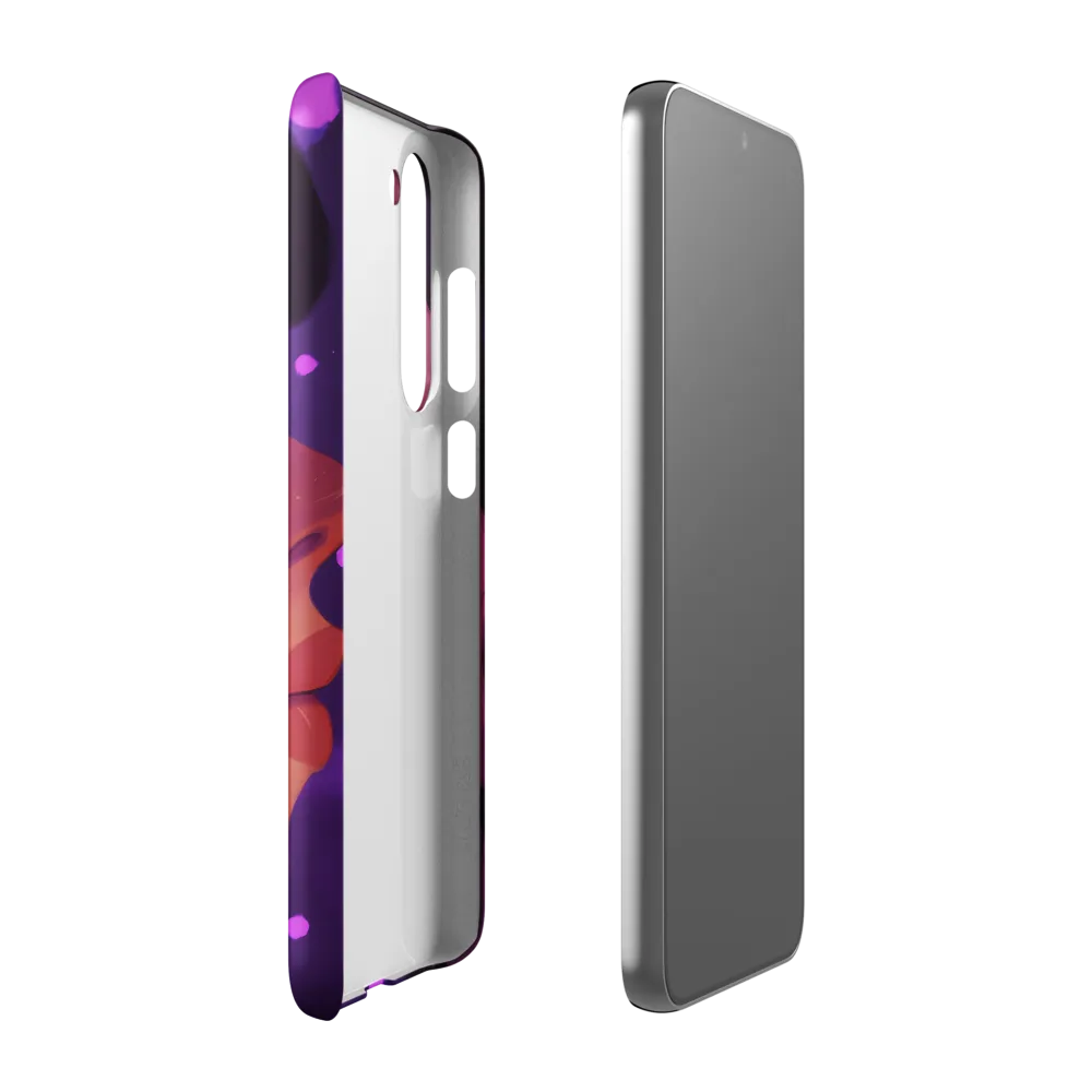 Serene Female Portrait in Purple | Phone Case