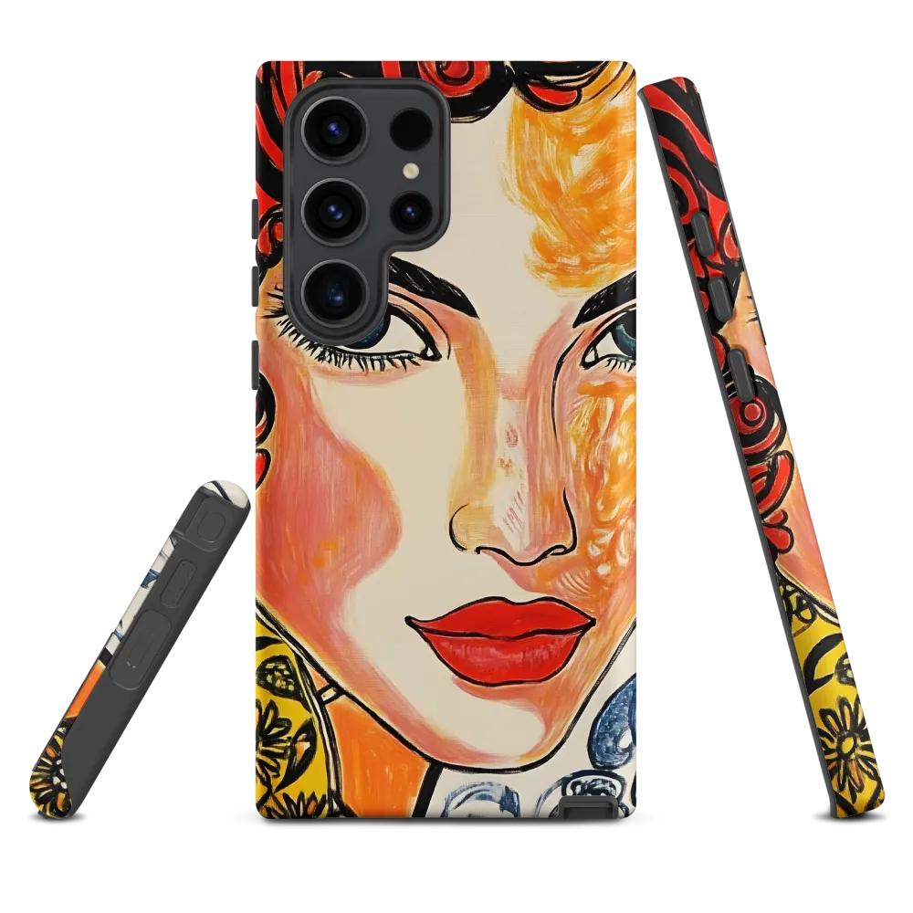 Portrait of a Woman with Red Curls | Phone Case