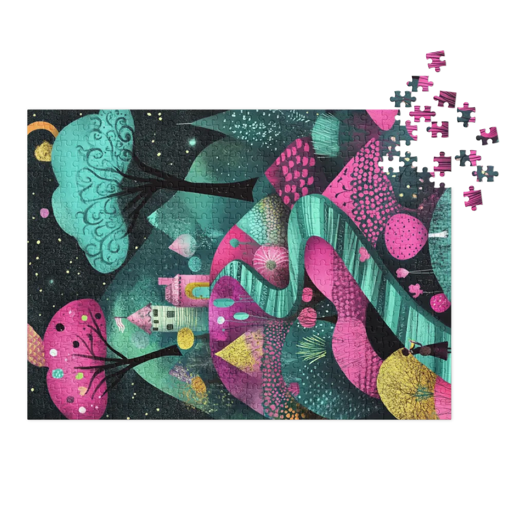 Whimsical Colorful Landscape