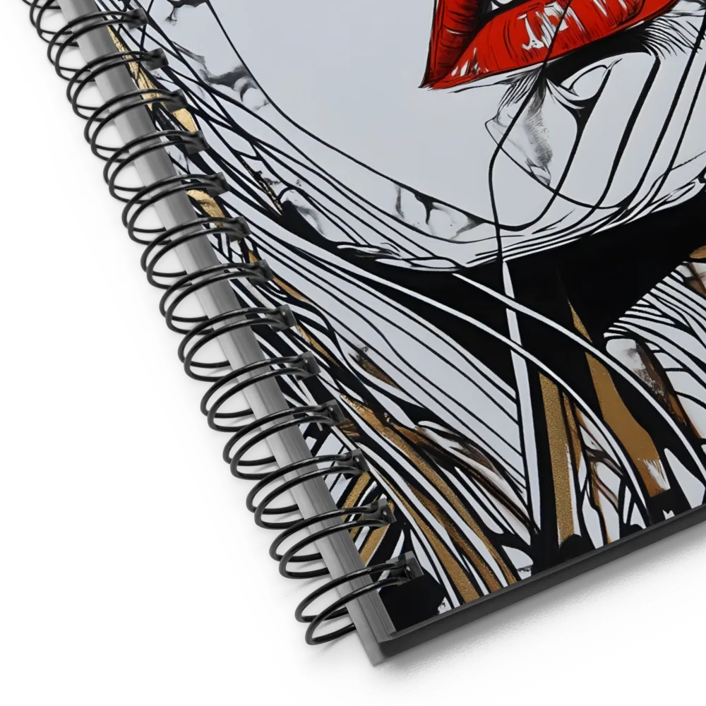 Abstract Pop Art Woman Portrait 
 Spiral Notebook | 140 pages