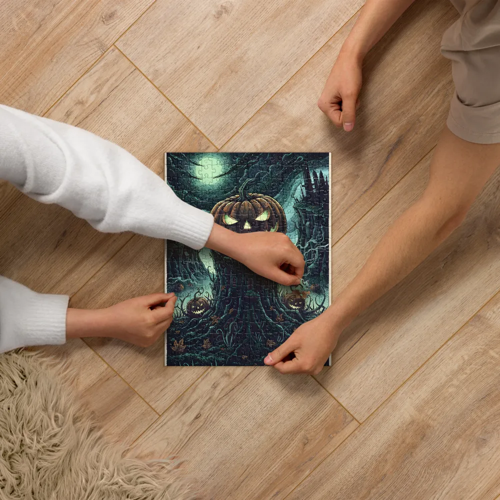 Moonlit Jack-o'-Lantern 
 Jigsaw Puzzle