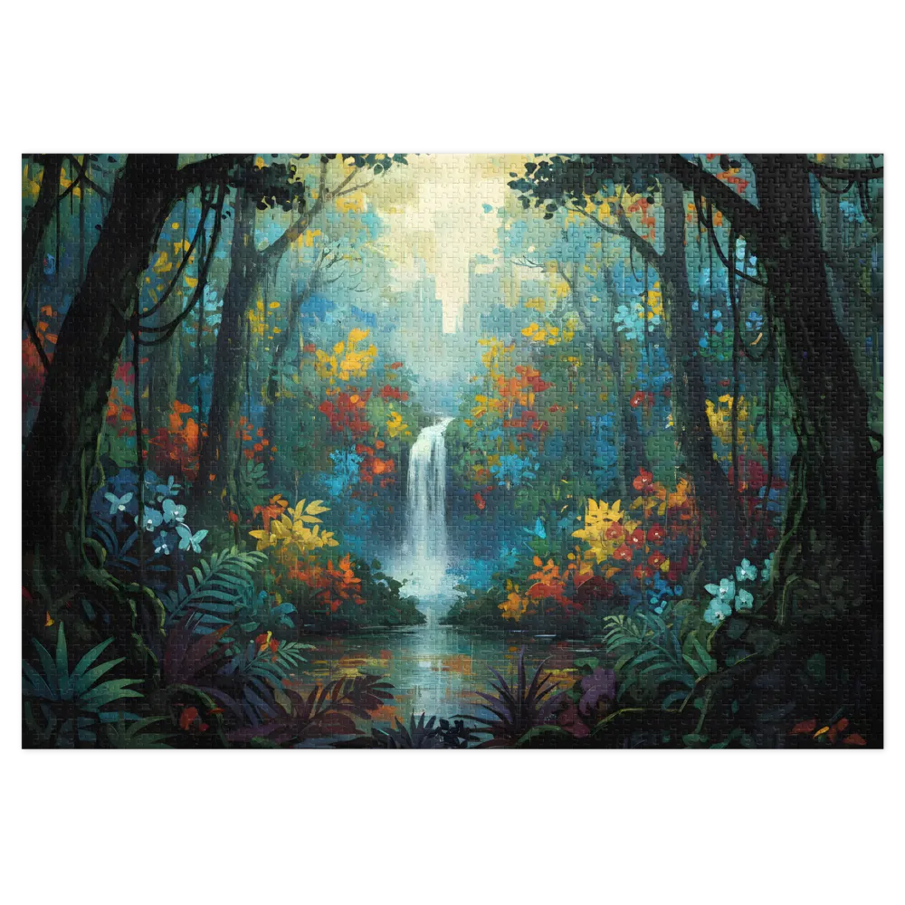 Enchanted Rainforest Waterfall | Jigsaw Puzzles