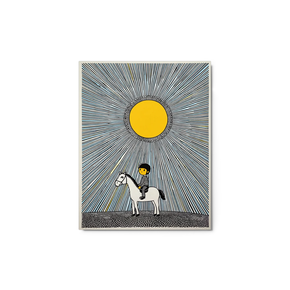 Radiant Sun Rider | Art Print