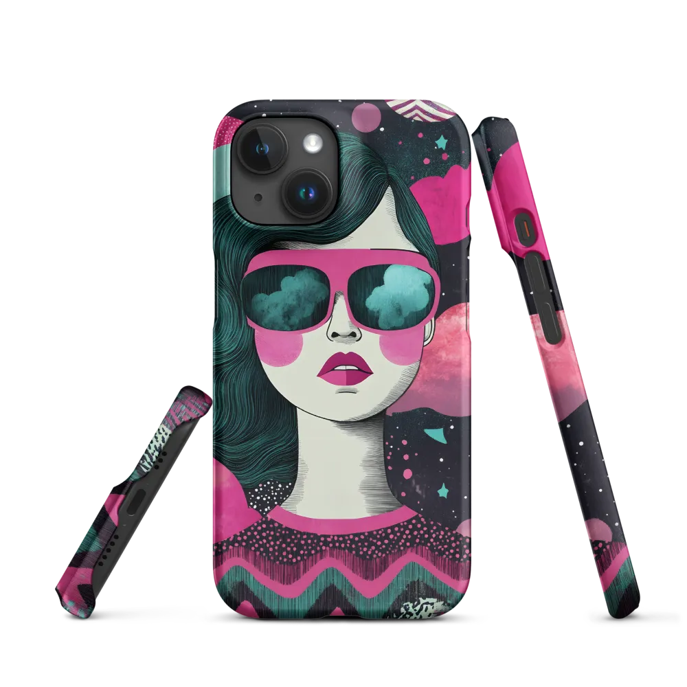 Portrait of Woman in Sunglasses | Phone Case