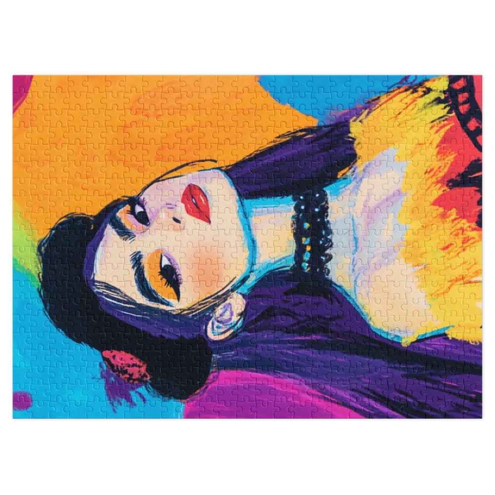 Chic in Color 
 Jigsaw Puzzle in Tin Box