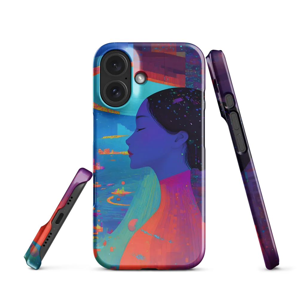 Cosmic Contemplation in a Digital Metropolis 
 iPhone 17 Pro Max | MagSafe® Tough Case