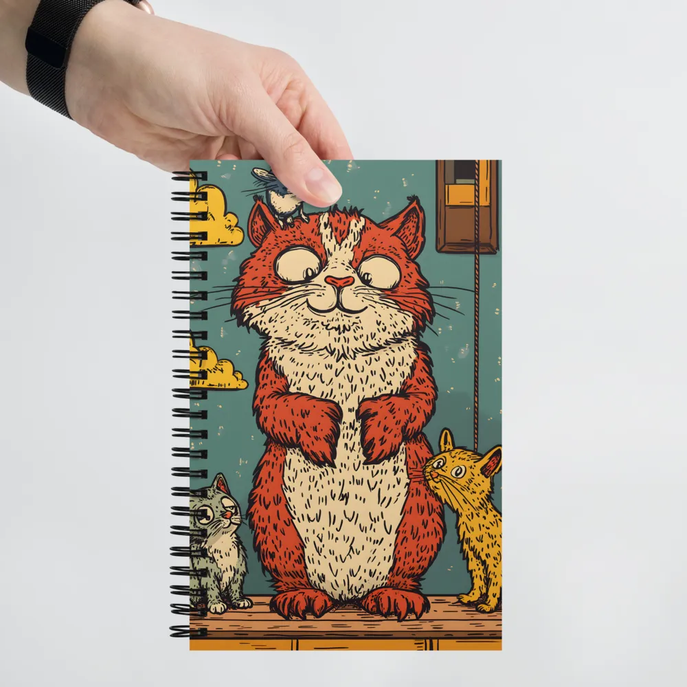 Playful Cat Family 
 Spiral Notebook | 140 pages