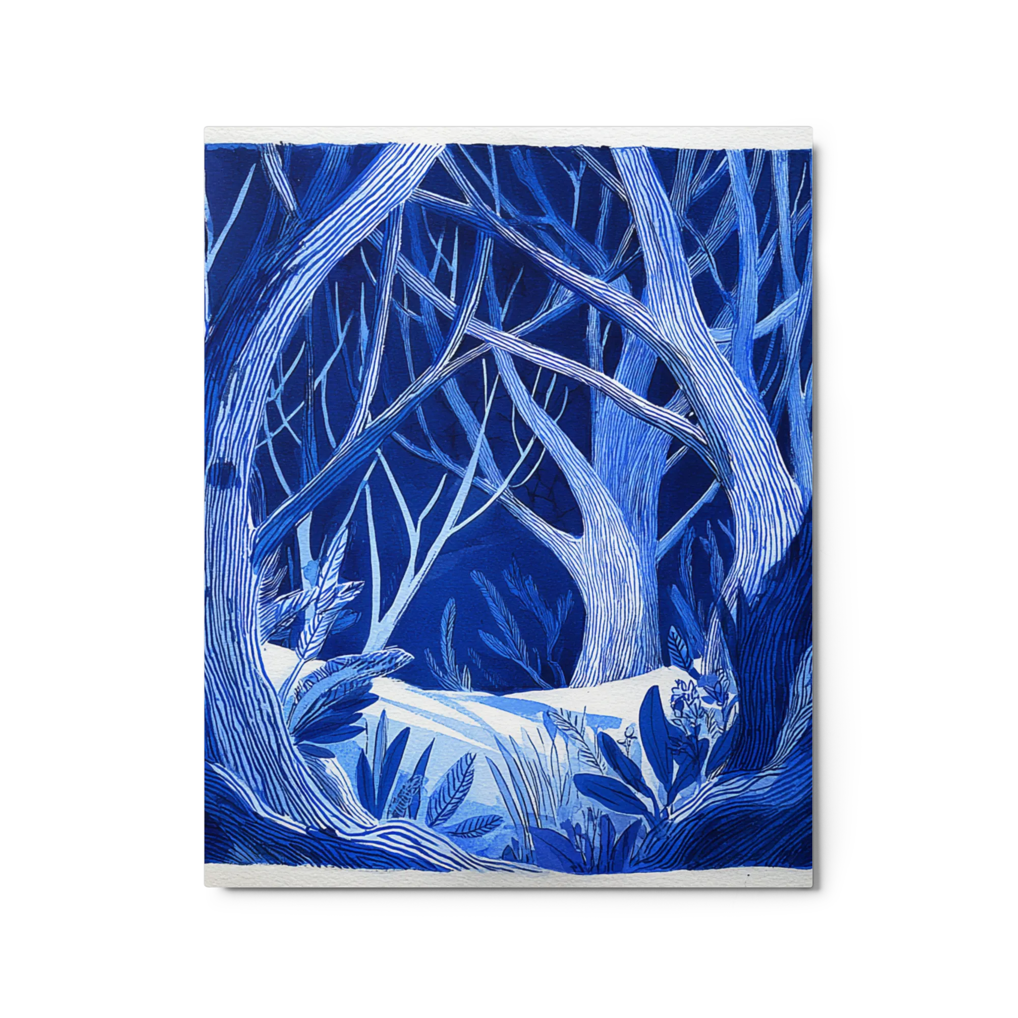 Whispering Woods in Blue | Art Print