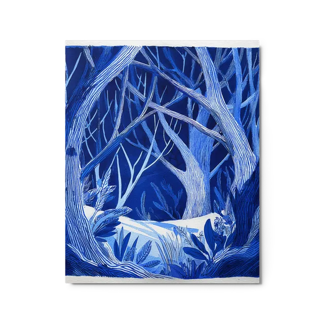 Whispering Woods in Blue | Art Print