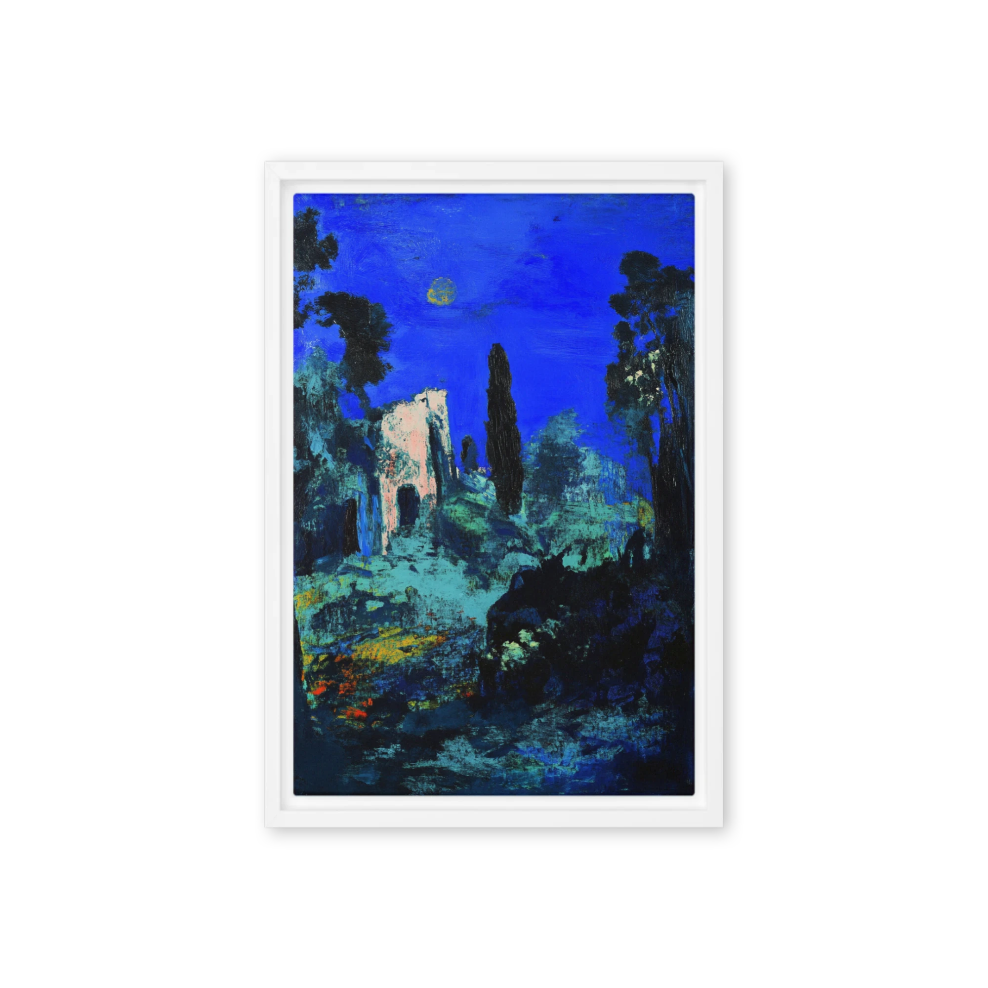 Cobalt Night at the Ruins | Art Print