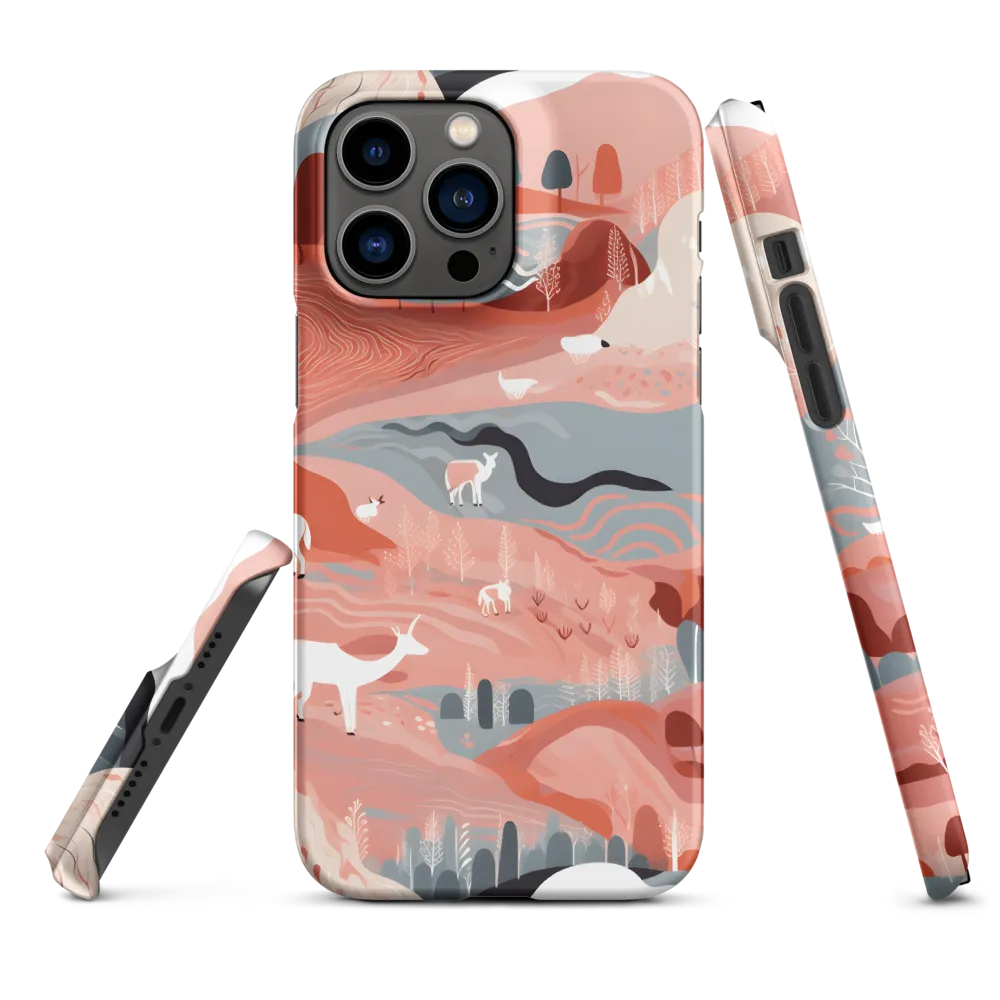 Stylized Landscape with Animals | Phone Case