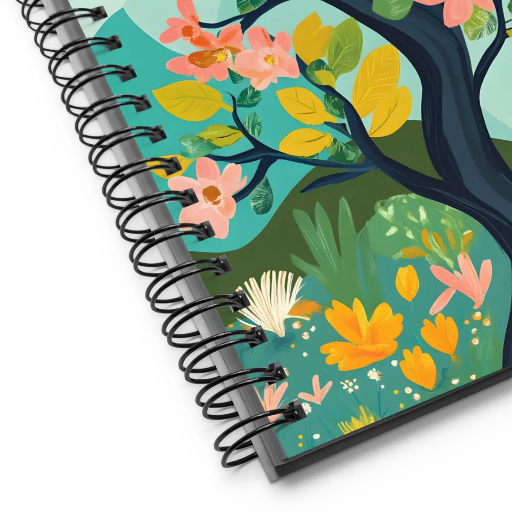 Spring Blossom Bird 
 Spiral Notebook | 140 pages