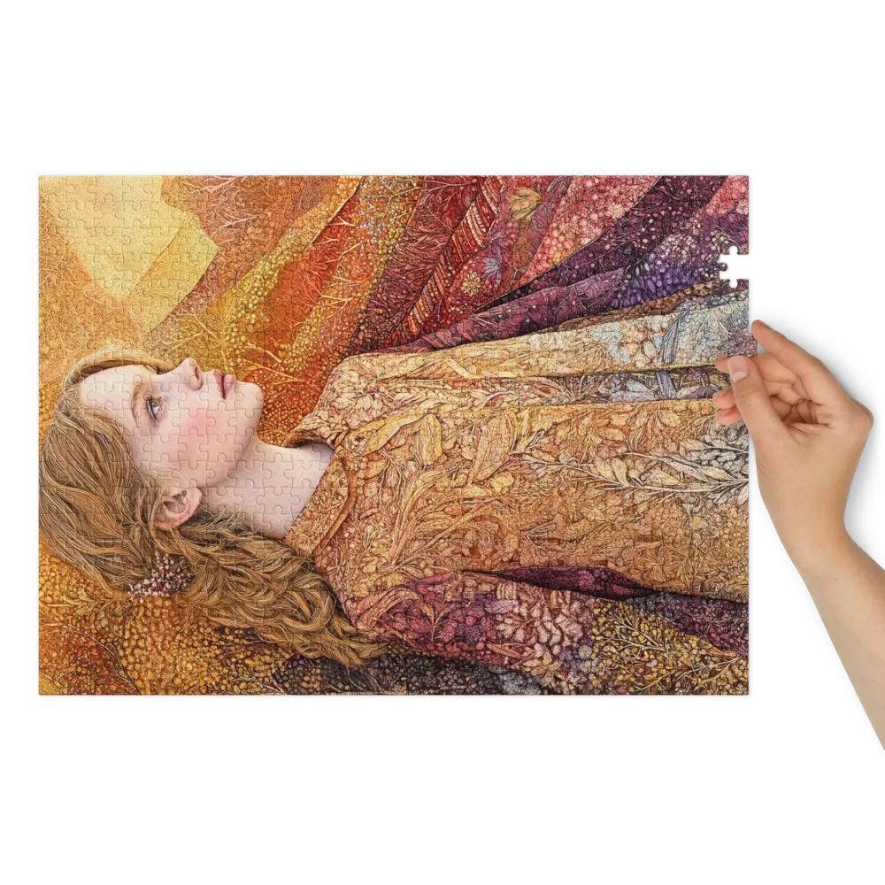 Art Nouveau Portrait 
 Jigsaw Puzzle in Tin Box