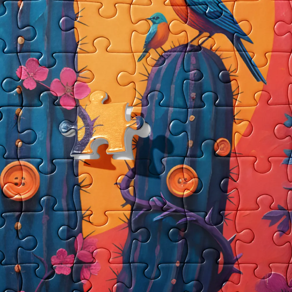 Whimsical Desert Bloom 
 Jigsaw Puzzle