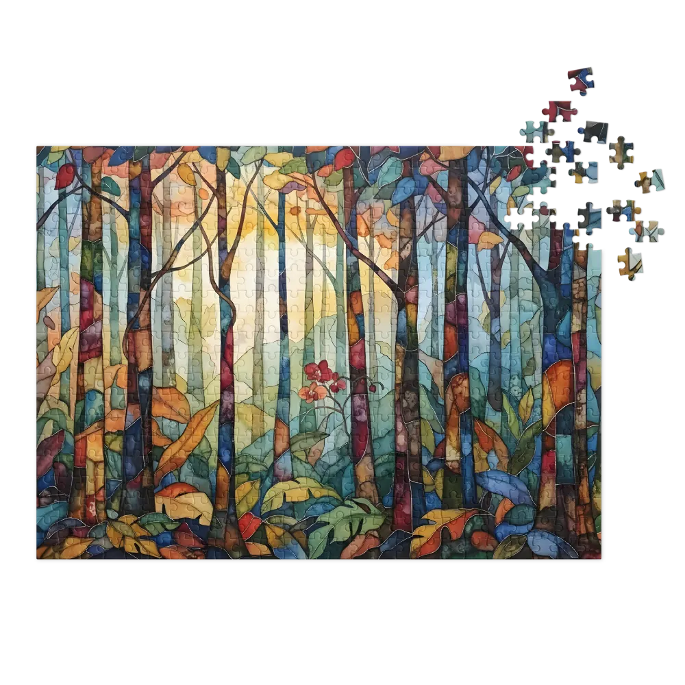 Stained Glass Forest Canopy