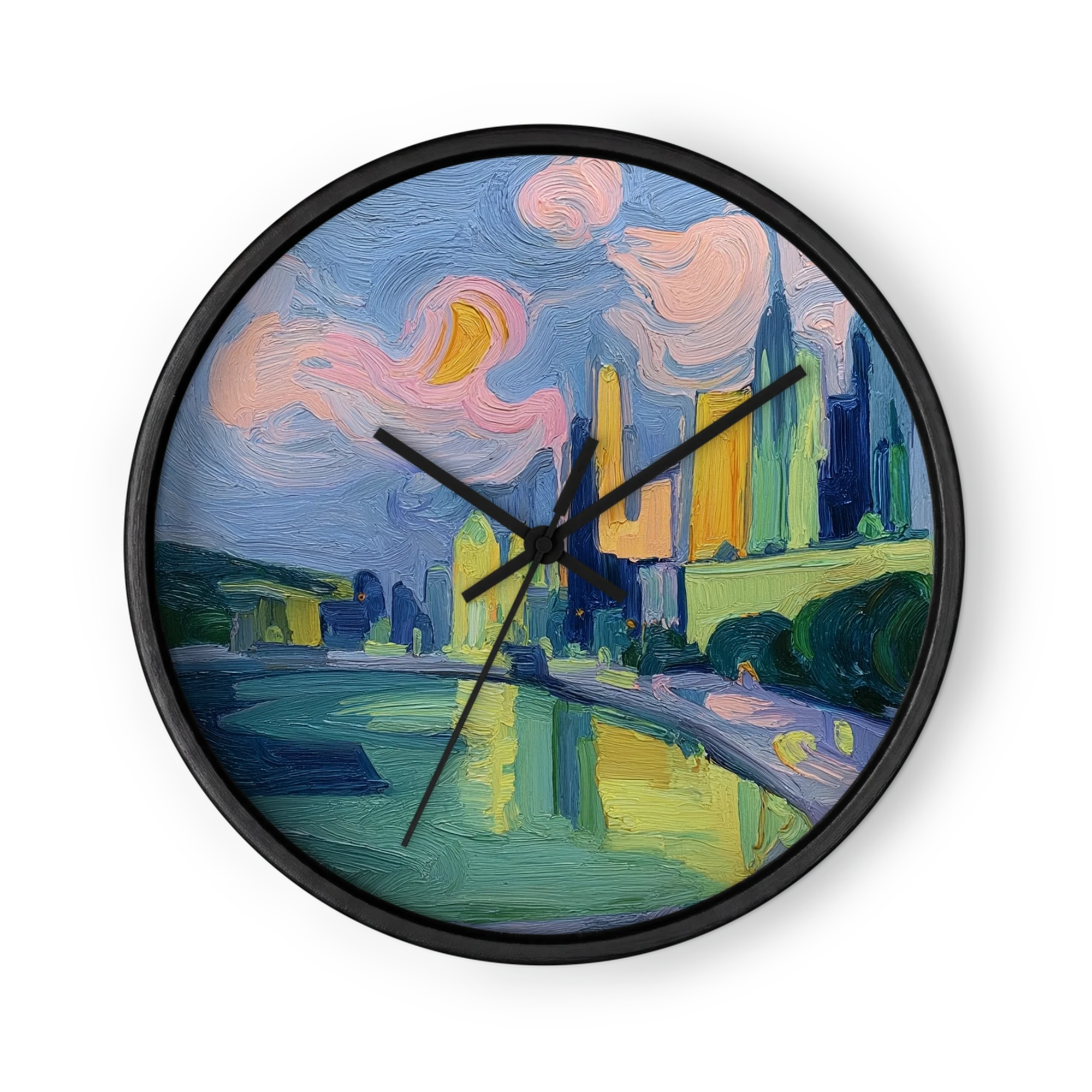 Swirling City Skyline
