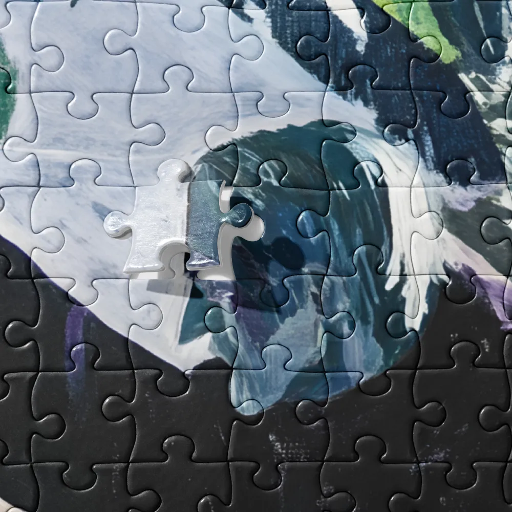 Solitary Figure in Expressive Landscape 
 Jigsaw Puzzle